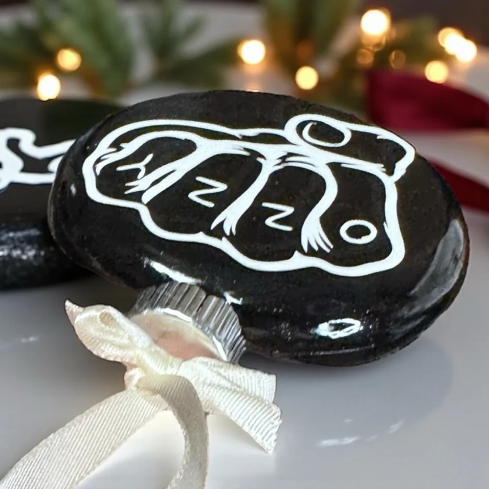 Celebrate a Legend: Hand-Painted Ozzy Christmas Ornaments! 🎶 Custom Made